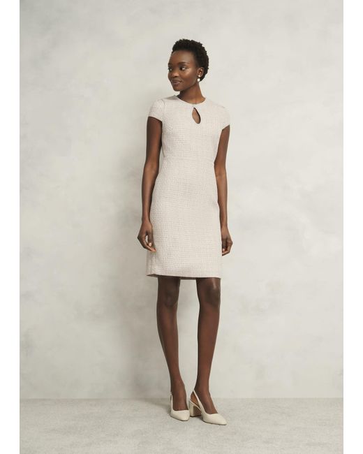 Hobbs Natural Oriana Tweed Dress