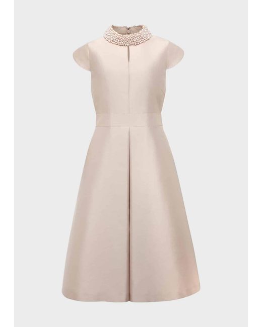 Hobbs Natural Marcella Silk Blend Dress