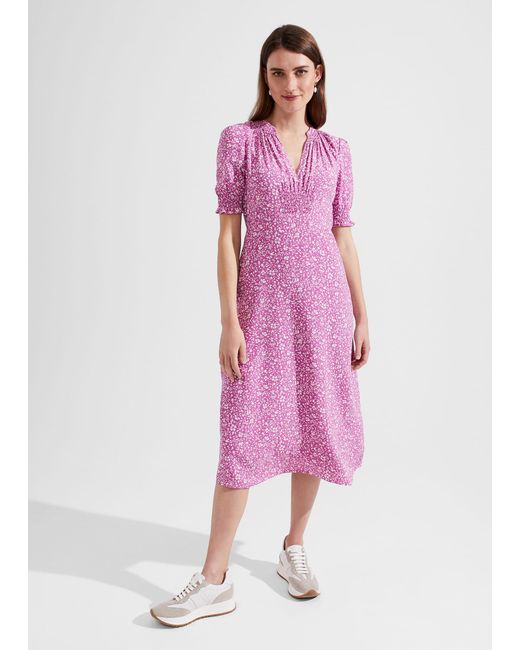 Hobbs Pink Tullia Dress