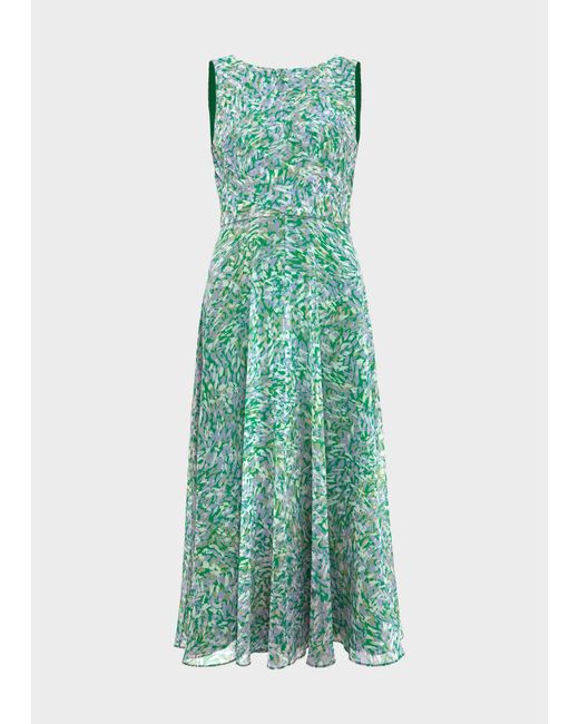 Hobbs Green Jess Fit And Flare Dress