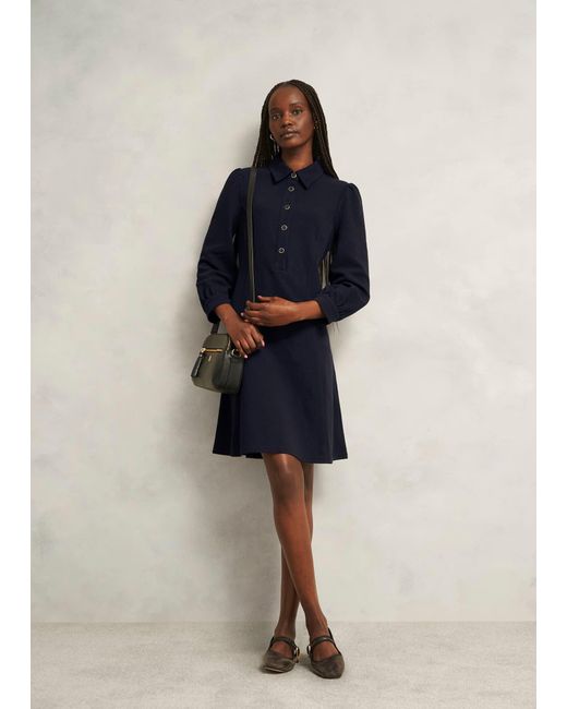 Hobbs Blue Alara Ponte Dress