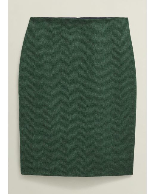 Hobbs Green Daphne Wool Skirt