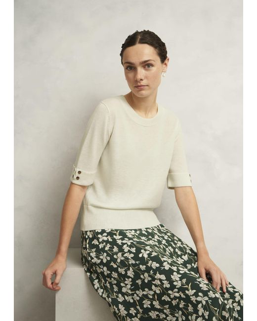 Hobbs Green Leanne Knitted Top With Wool