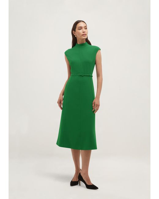 Hobbs Green Petite Mae Fit And Flare Dress