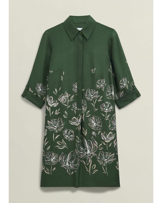 Hobbs Green Dark Marci Tunic Dress
