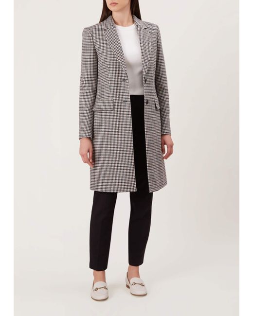 Hobbs Tilda Wool Blend Coat in Blue | Lyst