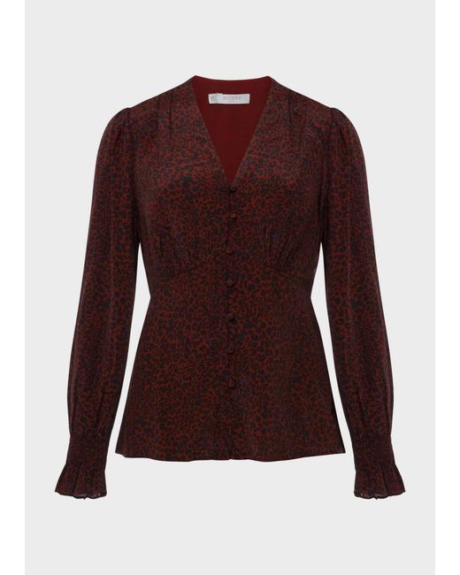 Hobbs Purple Maggie Blouse