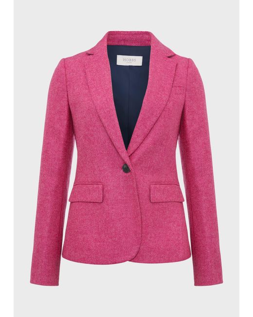 Hobbs Red Blake Wool Jacket