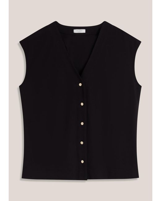 Hobbs Natural Hayley Button Front Top