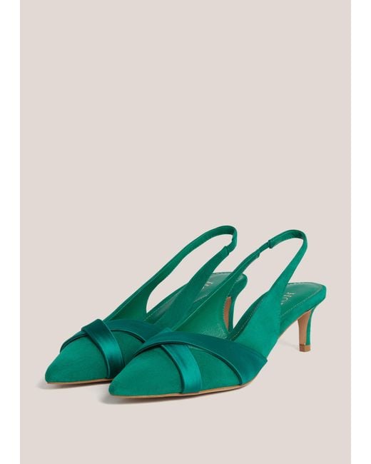 Hobbs Green Renee Suede Slingbacks