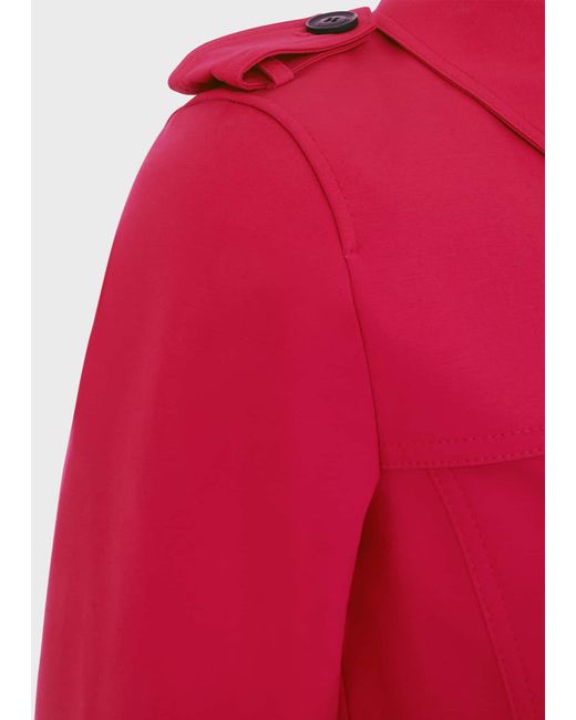 Hobbs Red Saskia Shower Resistant Trench Coat