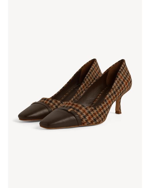 Hobbs Brown Marla Wool And Leather Courts