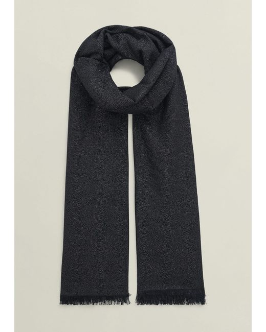 Hobbs Black Matilda Shimmer Scarf
