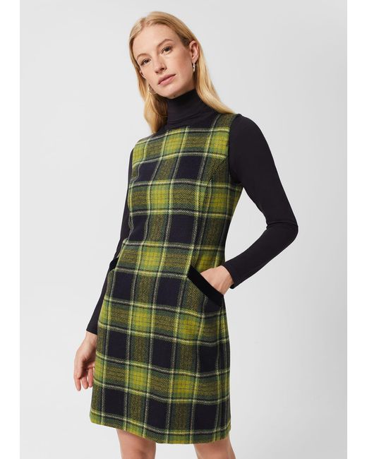 Hobbs Green Amaris Wool Dress