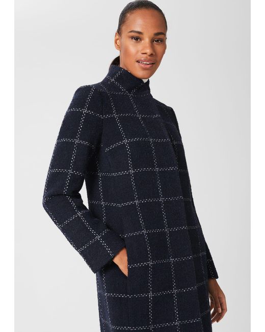 hobbs checked coat