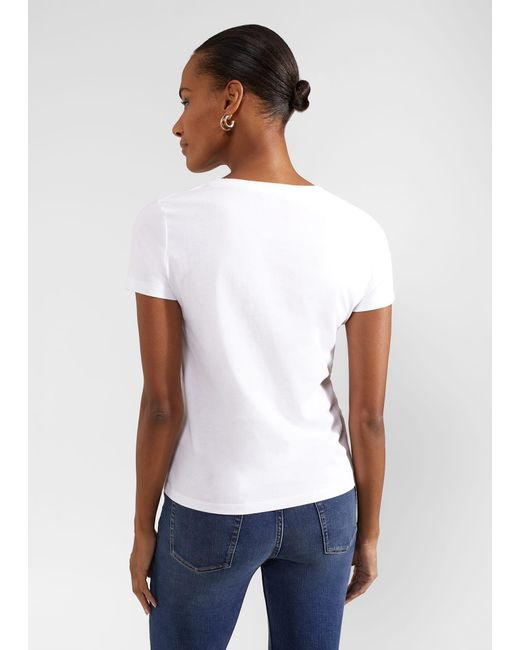Hobbs White Pixie Cotton T-shirt