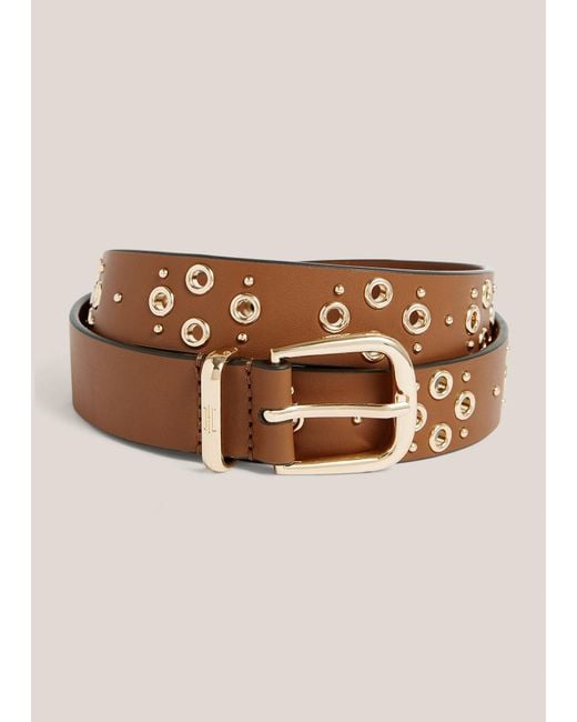 Hobbs Brown Nima Leather Eyelet Belt