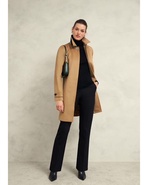 Hobbs Natural Vivienne Wool Coat