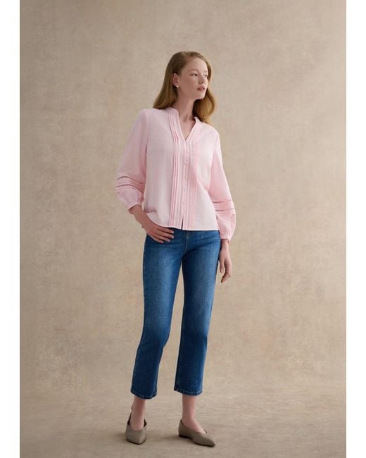 Hobbs Pink Lucilla Blouse