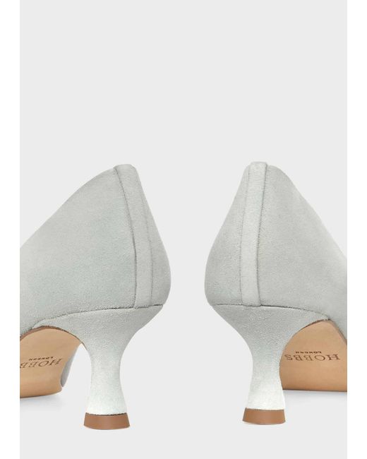 Hobbs White Esther Court Shoes