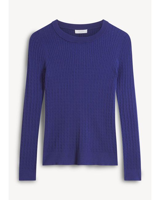 Hobbs Blue Iris Cable Jumper