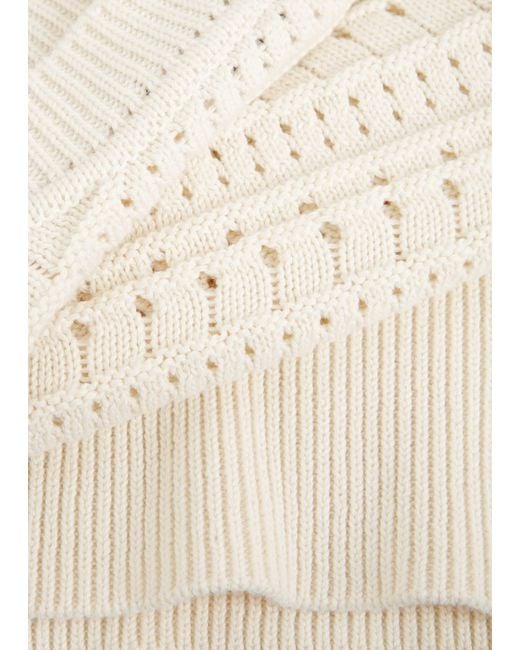 Hobbs White Colemere Cotton Knitted Vest