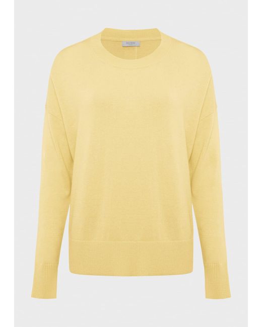 Hobbs Natural Lydia Button Jumper With Cashmere