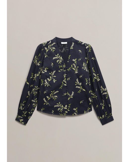 Hobbs Multicolor Annie Floral Embroidered Top