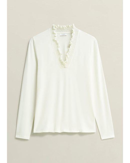 Hobbs White Candice Top