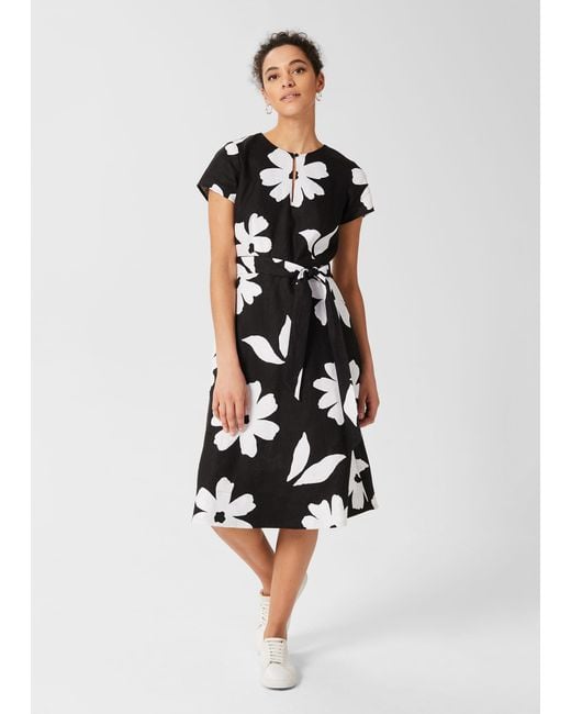 Hobbs Multicolor Regina Linen Dress