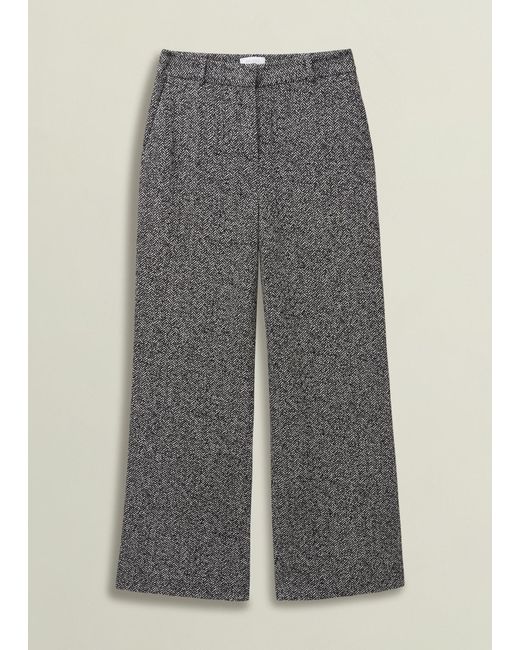 Hobbs Brown Marlyn Wool Jersey Trousers