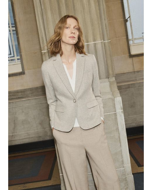 Hobbs Natural Chelsey Wool Blend Jacket