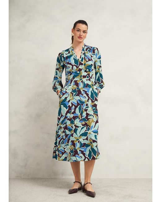 Hobbs Blue Lea Dress