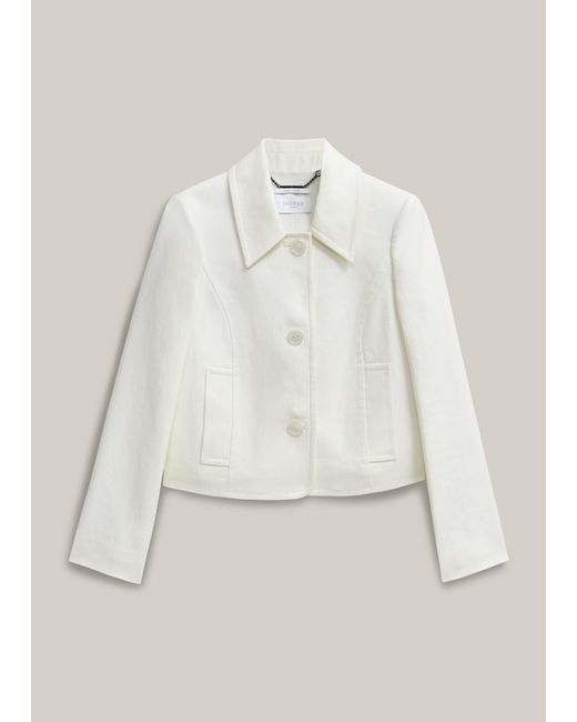 Hobbs Natural Adeen Linen Jacket