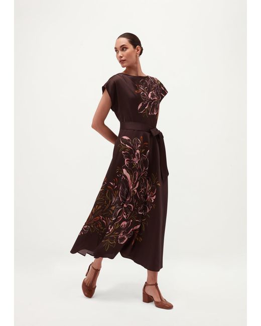 Hobbs Multicolor Latimer Satin Dress