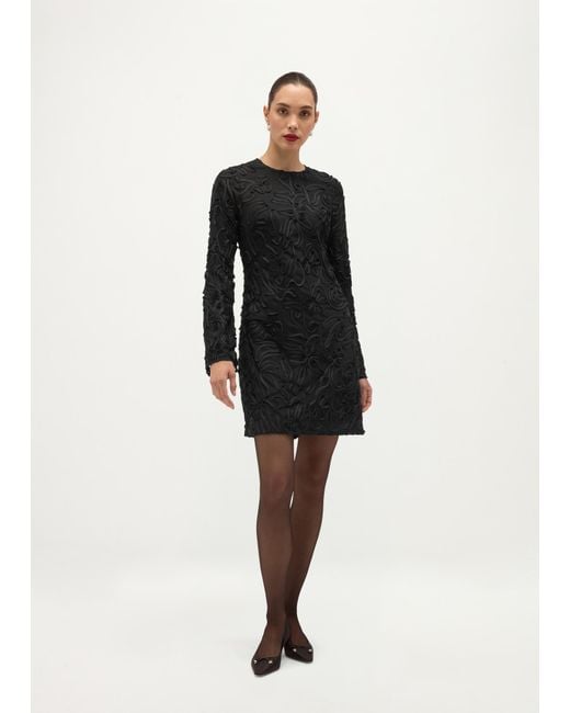 Hobbs Black Rutherford Tapework Mini Dress