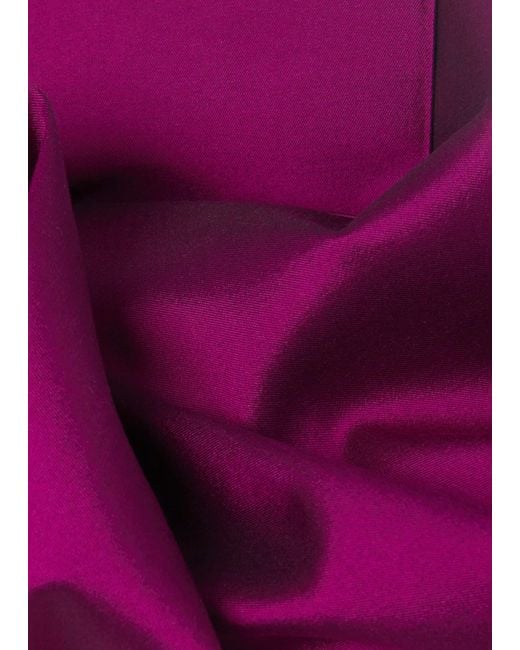 Hobbs Purple Marcella Silk Blend Beaded Dress