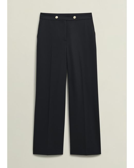 Hobbs Black Heidi Wool Blend Trousers