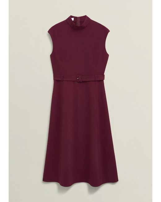 Hobbs Red Petite Leslie Dress