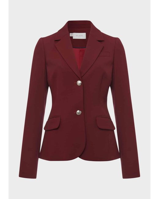 Hobbs Red Melody Twill Jacket
