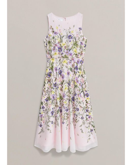 Hobbs Brown Petite Carly Floral Dress