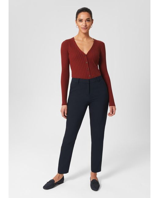 Hobbs Blue Quin Trousers