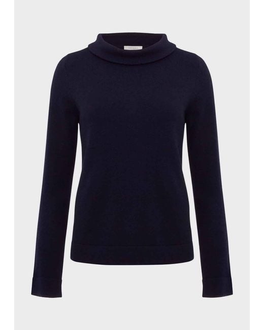 Hobbs Blue Audrey Wool Cashmere Jumper
