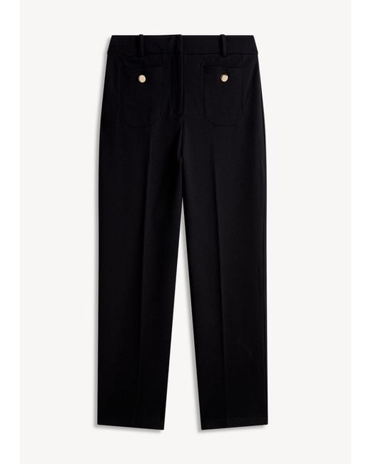 Hobbs Blue Clemence Ponte Trousers
