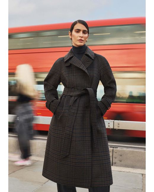 Hobbs Multicolor Peterson Wool Blend Coat