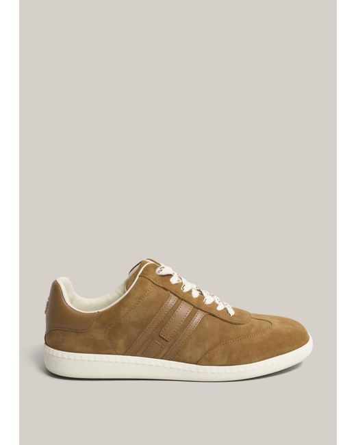 Hobbs Brown Khloe Suede Trainers