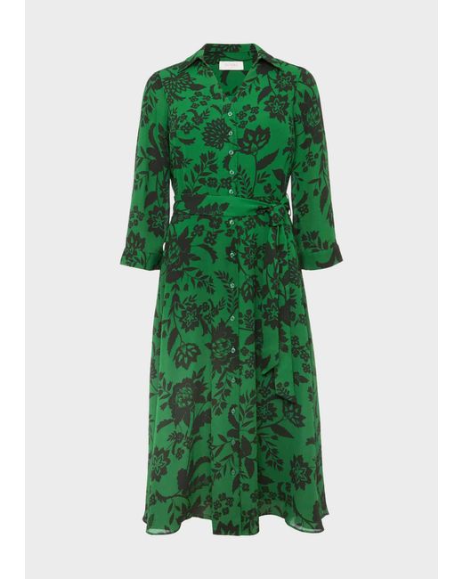 Hobbs Green Dalia Floral Fit And Flare Dress