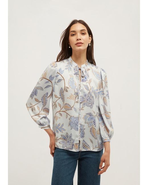 Hobbs Gray Malia Blouse