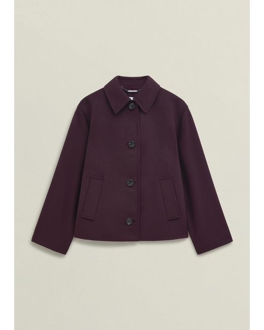 Hobbs Gray Zoe Wool Blend Jacket