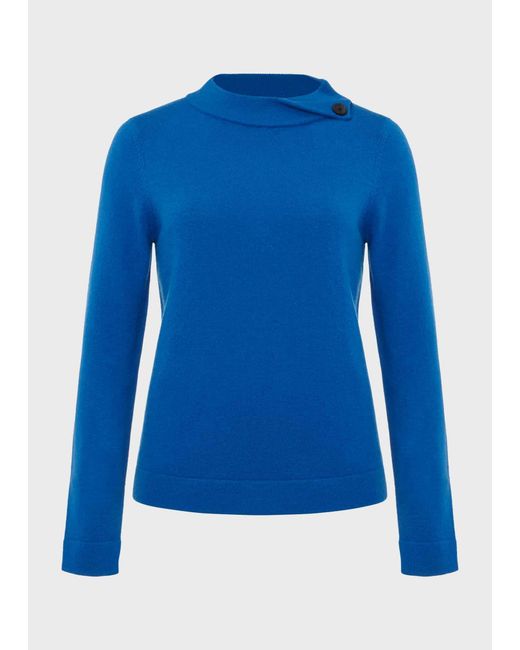 Hobbs Blue Talia Wool Cashmere Jumper